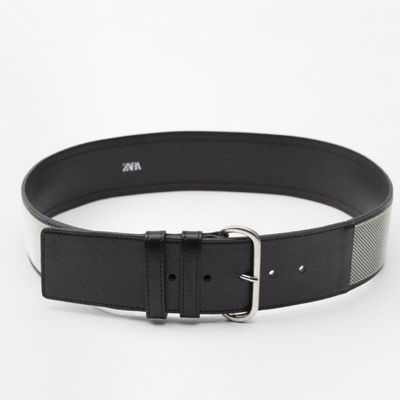 Zara 100% METAL MESH TRIM
LEATHER BELT - Picture 2 of 5